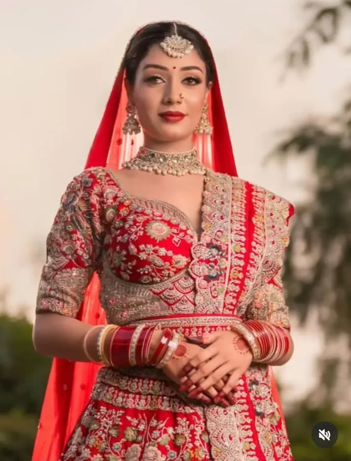 Real bride - bridal makeup by Urvashi Trehan