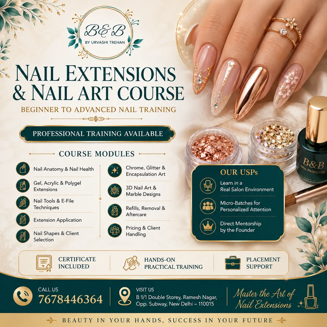 Nail Extensions & Nail Art Course – Beginner to Advanced