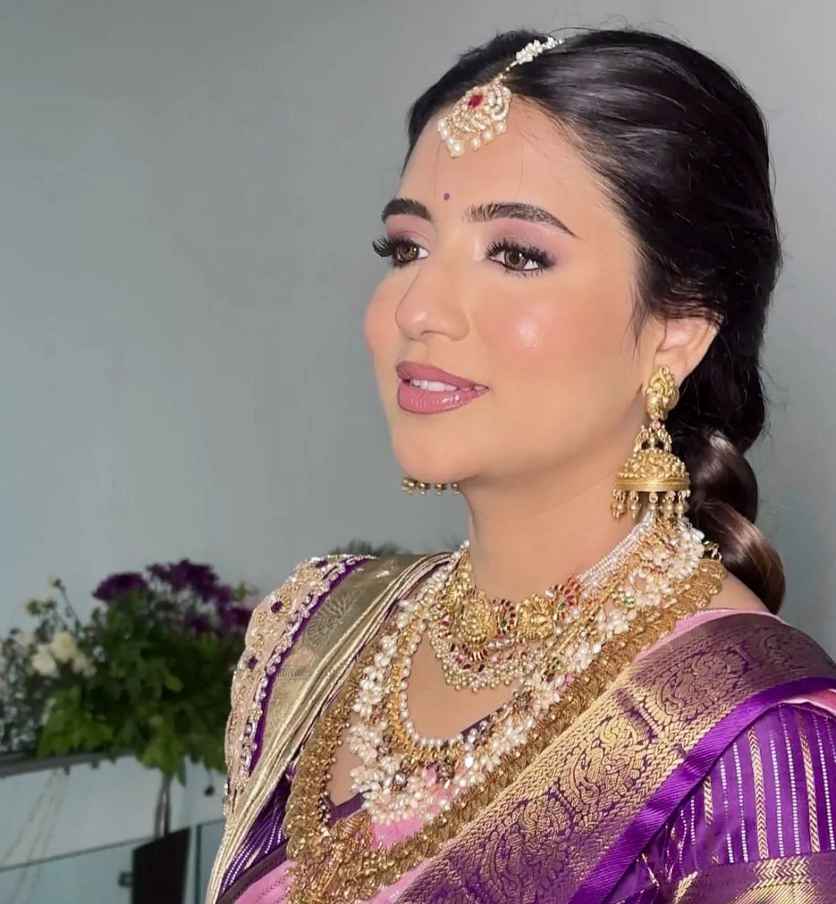 Bridal Makeup Purple - Blushes & Brushes, Ramesh Nagar