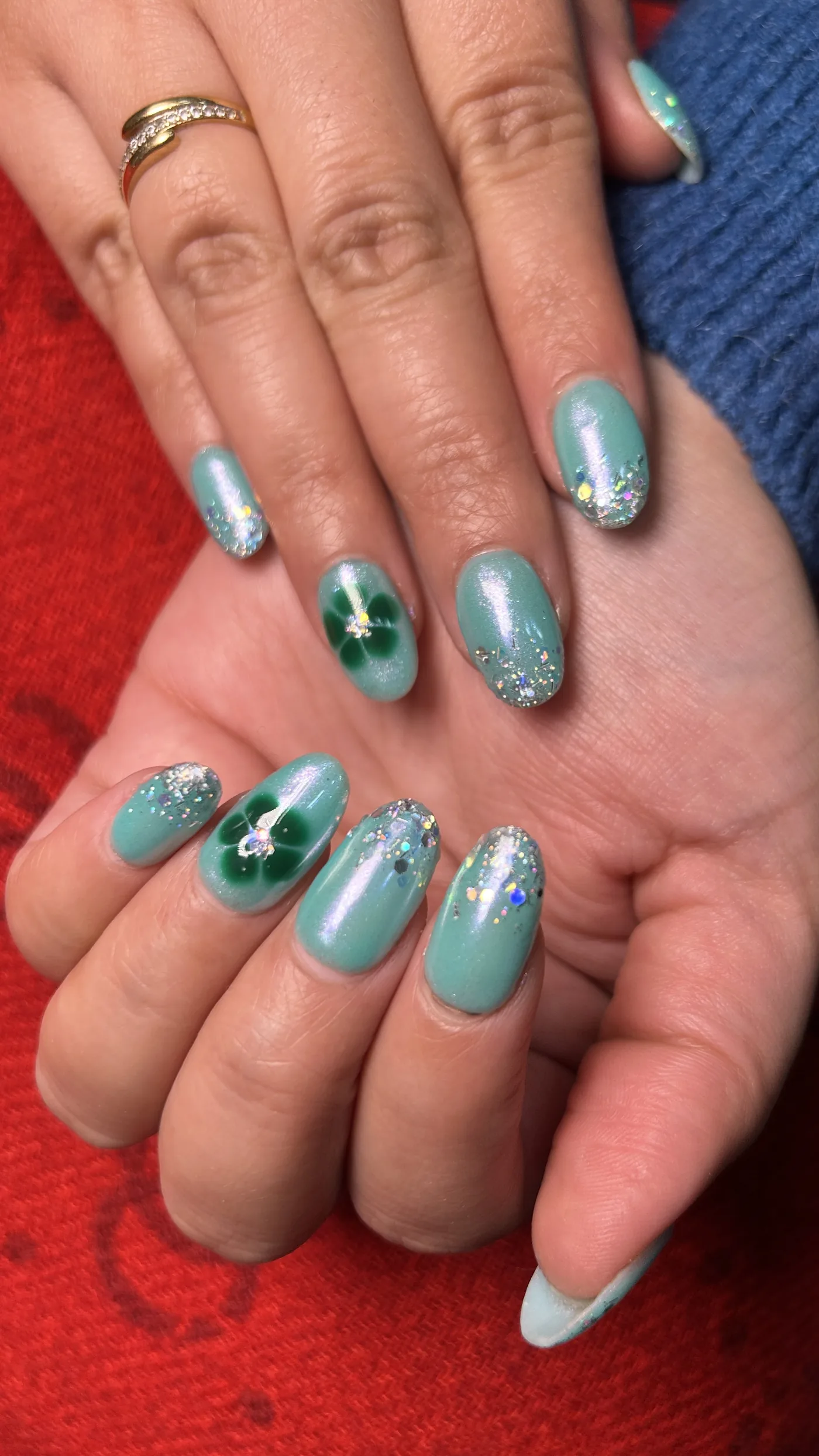 Nail Art Chrome Teal - Blushes & Brushes, Ramesh Nagar