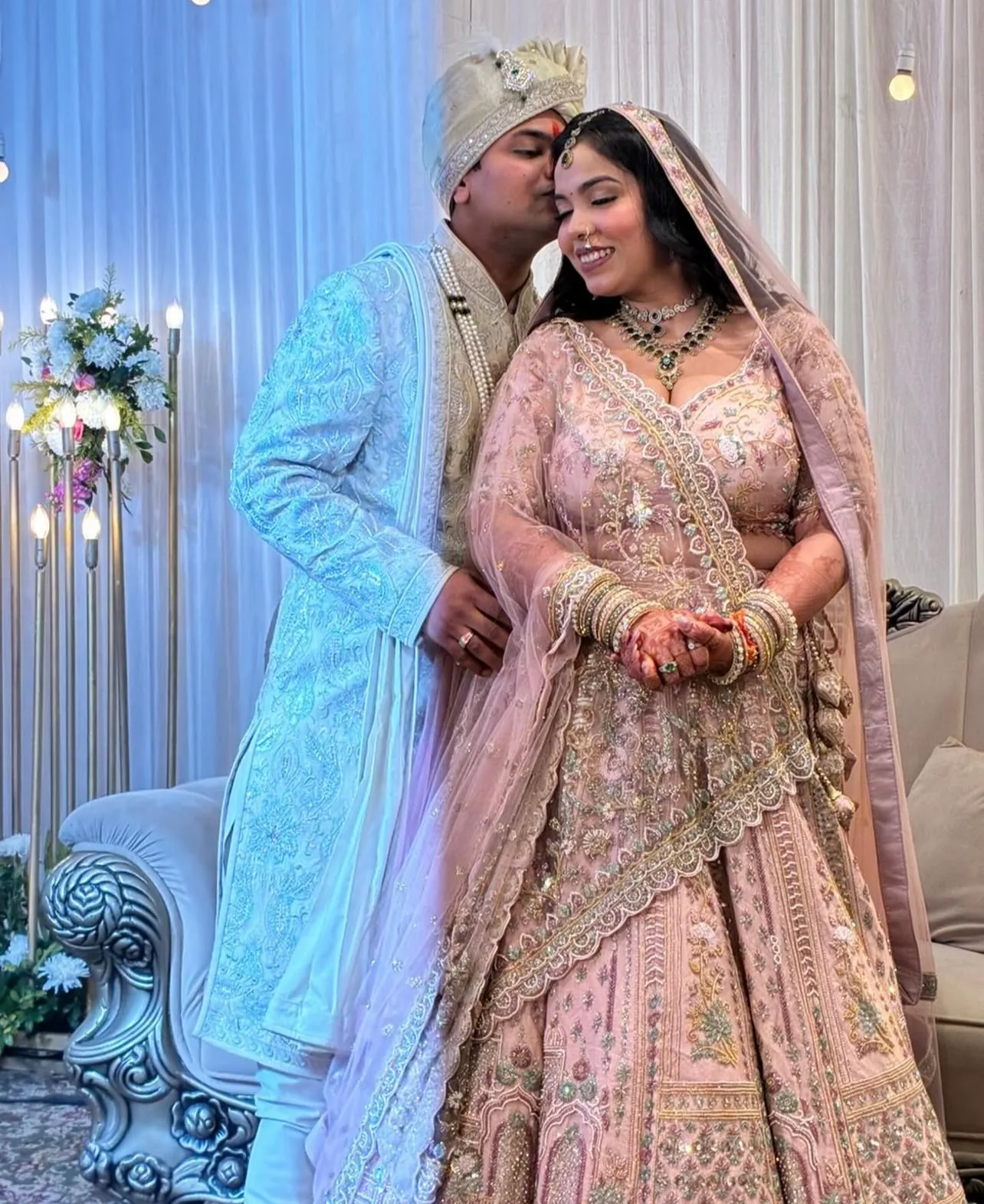 Wedding Couple Pink - Blushes & Brushes, Ramesh Nagar