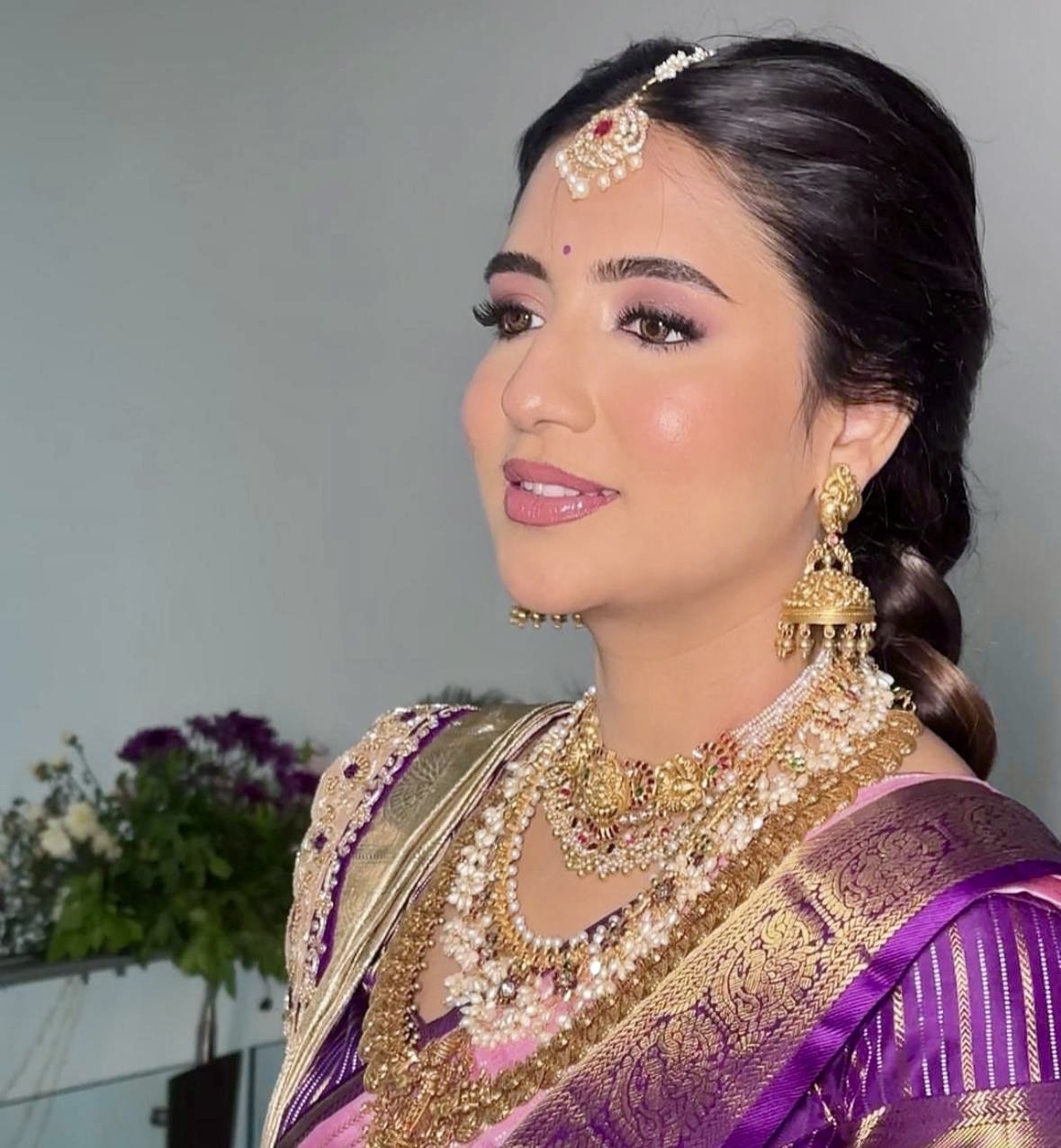 South Indian bridal makeup
